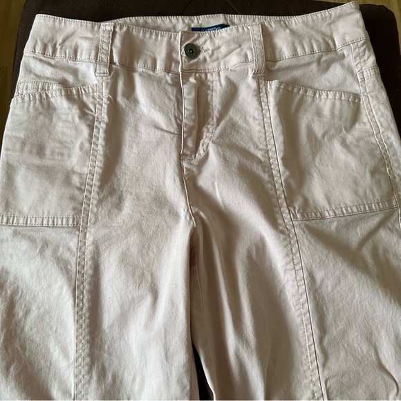 Light Pink Cropped Cotton Khakis 5 - Picture 5 of 8